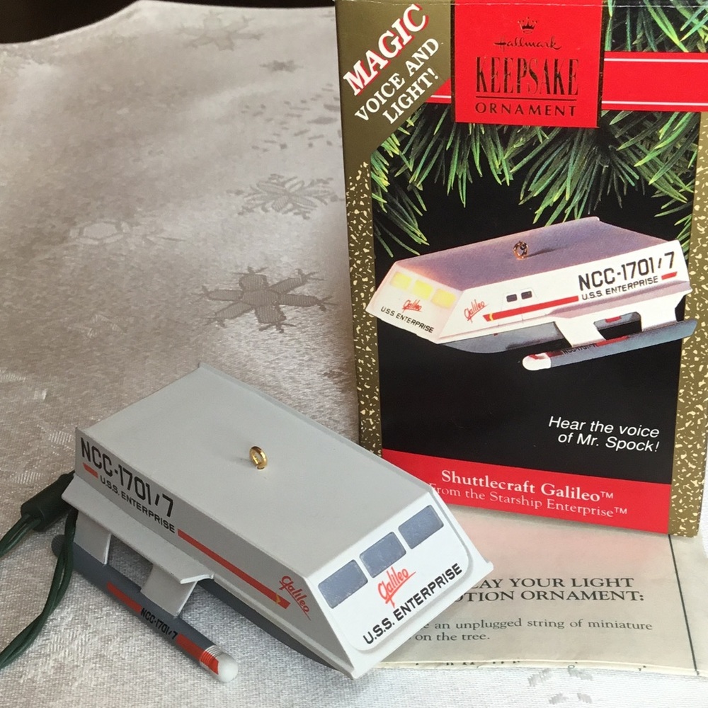 Hallmark Ornament - 1992 Shuttlecraft Galileo
